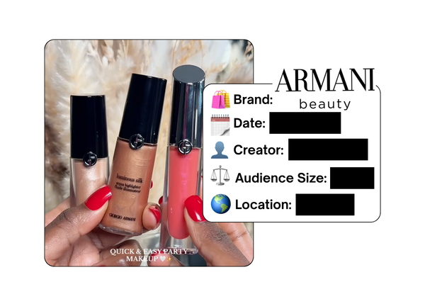 Spotted: Armani Beauty in a new paid collab