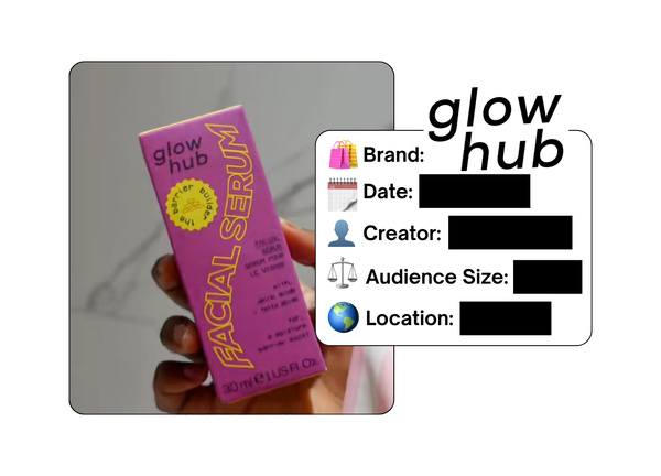 Spotted: Glow Hub in a new paid collab