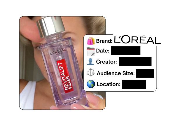 Spotted: L'Oreal in a new paid collab