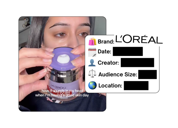 Spotted: L'Oreal in a new paid collab