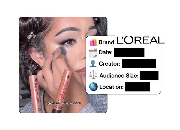 Spotted: L'Oreal in a new paid collab