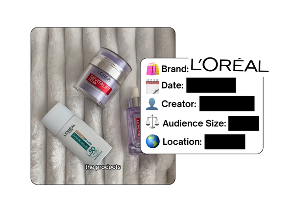 Spotted: L'Oreal in a new paid collab