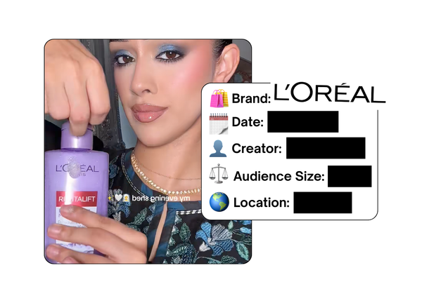 Spotted: L'Oreal in a new paid collab