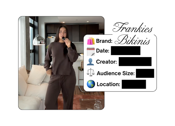 Spotted: Frankies Bikinis in a new paid collab