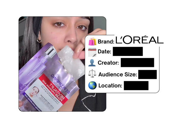 Spotted: L'Oreal in a new paid collab