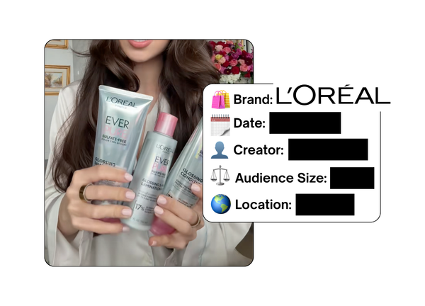 Spotted: L’Oreal in a new paid collab