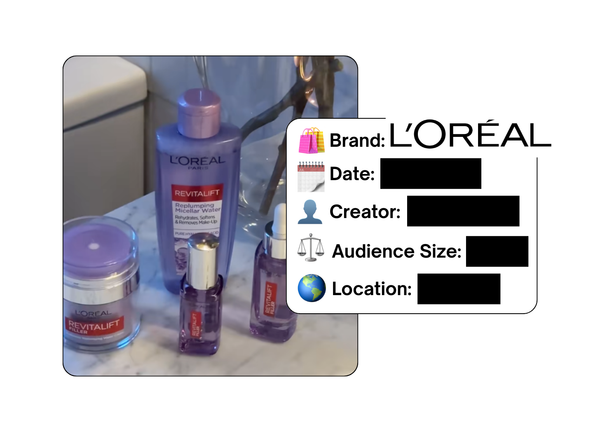 Spotted: L’Oreal in a new paid collab