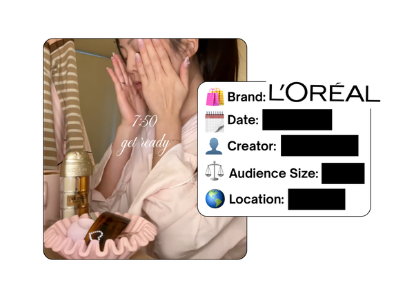 Spotted: L’Oreal in a new paid collab