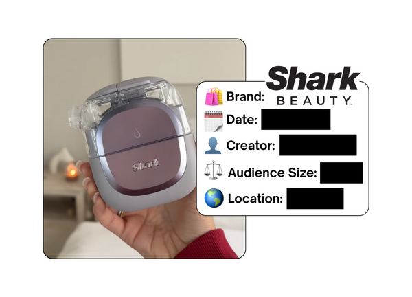 Spotted: Shark Beauty in a new paid collab