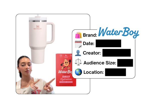 Spotted: Waterboy in a new paid collab