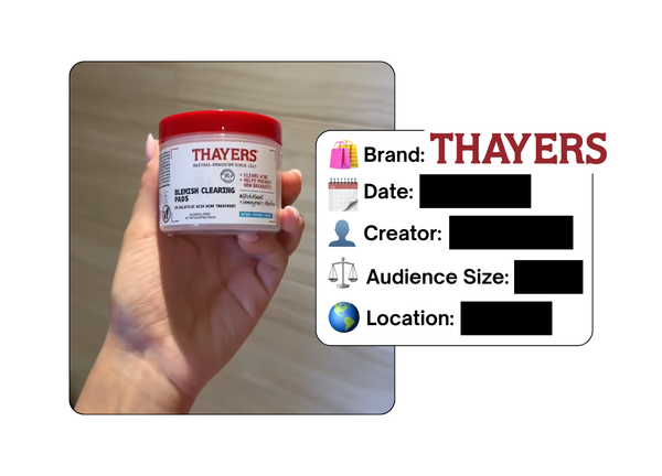 Spotted: Thayers in a new paid collab
