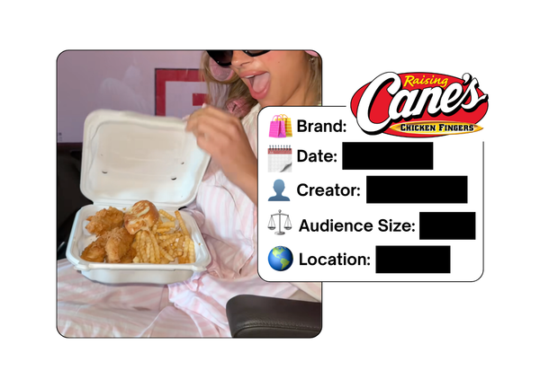 Spotted: Raising Cane's in a new paid collab