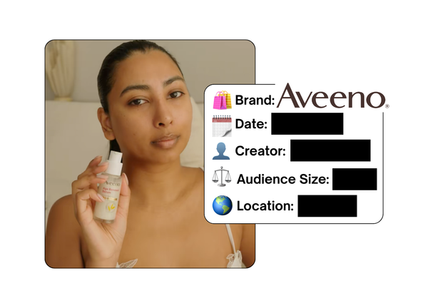 Spotted: Aveeno in a new paid collab
