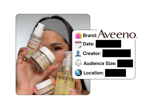 Spotted: Aveeno in a new paid collab