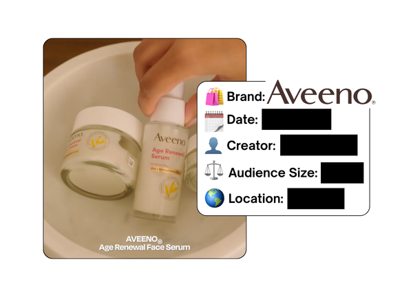 Spotted: Aveeno in a new paid collab