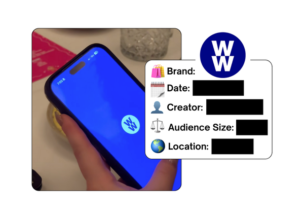 Spotted: Weight Watchers in a new paid collab