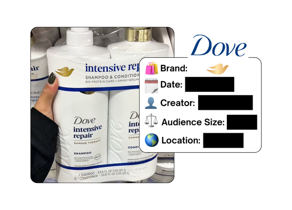 Spotted: Dove in a new paid collab
