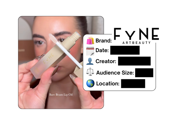 Spotted: Fyne Cosmetics in a new paid collab