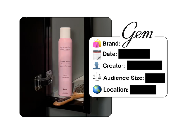 Spotted: Gem in a new paid collab