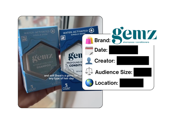 Spotted: Gemz Haircare in a new paid collab