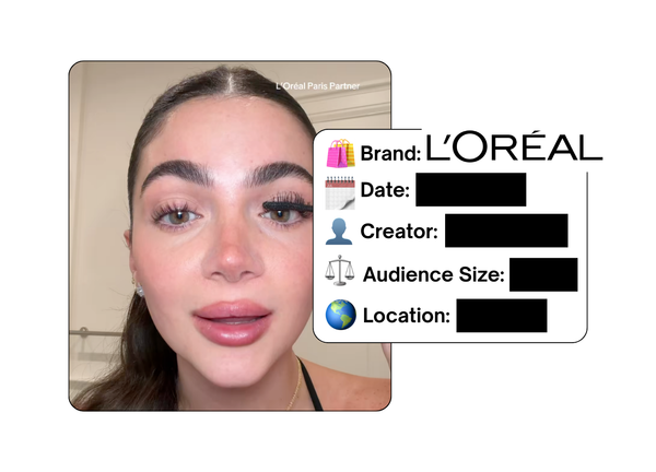 Spotted: L'Oreal in a new paid collab