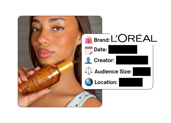Spotted: L'Oreal in a new paid collab