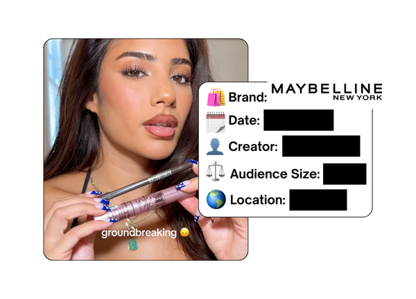 Spotted: Maybelline in a new paid collab
