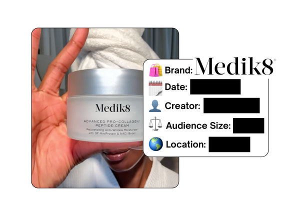 Spotted: Medik8 in a new paid collab