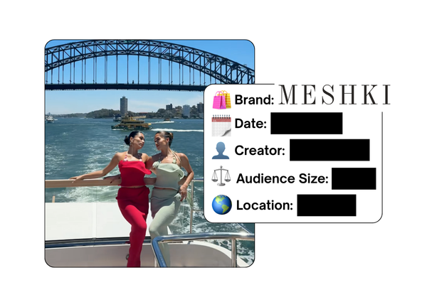 Spotted: Meshki in a new paid collab