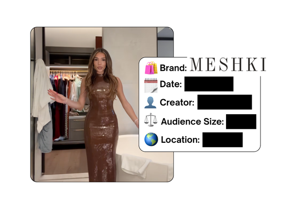 Spotted: Meshki in a new paid collab