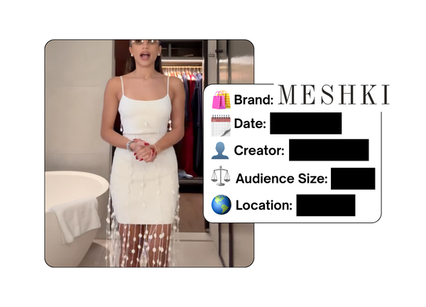 Spotted: Meshki in a new paid collab