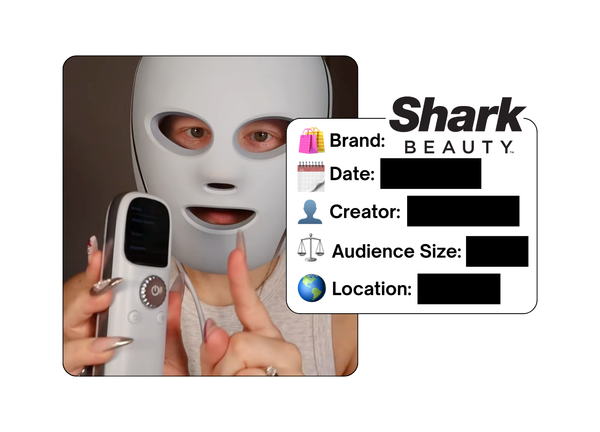 Spotted: Shark Beauty in a new paid collab