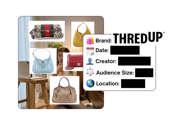 Spotted: ThredUp in a new paid collab