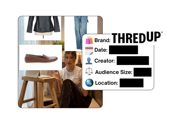 Spotted: ThredUp in a new paid collab
