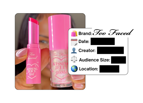Spotted: Too Faced in a new paid collab