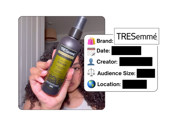 Spotted: TRESemmé in a new paid collab