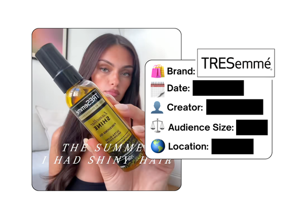 Spotted: TRESemmé in a new paid collab
