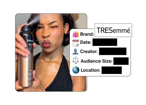 Spotted: TRESemmé in a new paid collab