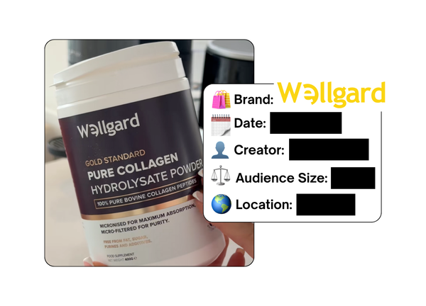 Spotted: Wellgard in a new paid collab
