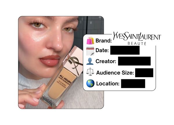 Spotted: YSL Beauty in a new paid collab