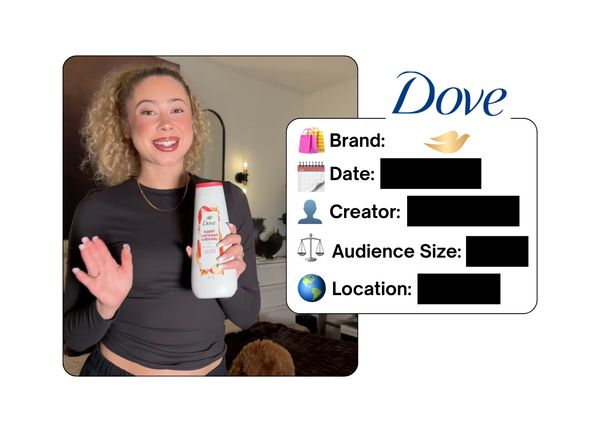 Spotted: Dove in a new paid collab