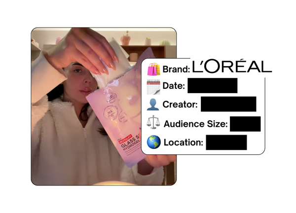 Spotted: L'Oreal in a new paid collab