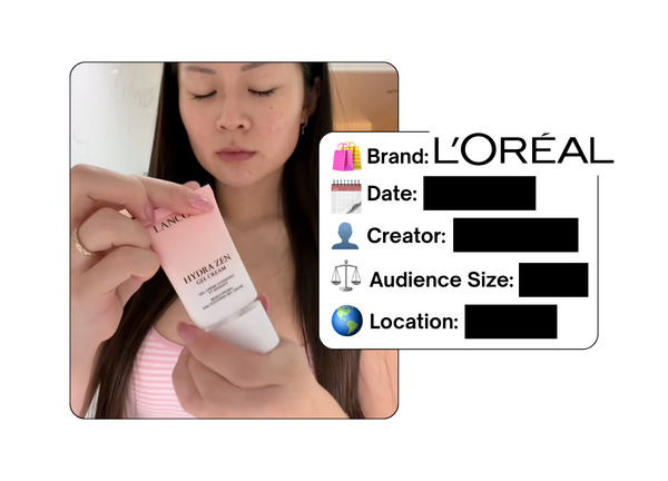 Spotted: L'Oreal in a new paid collab