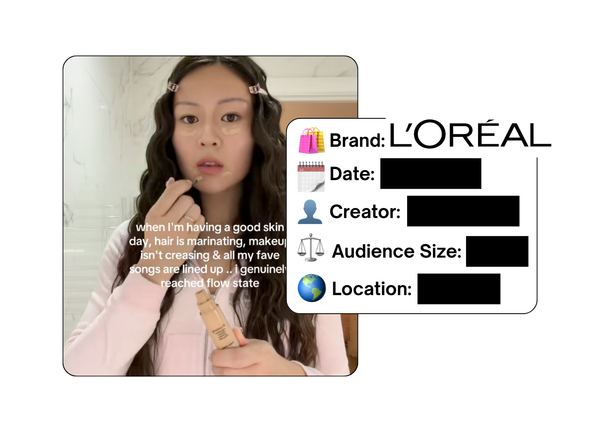 Spotted: L'Oreal in a new paid collab