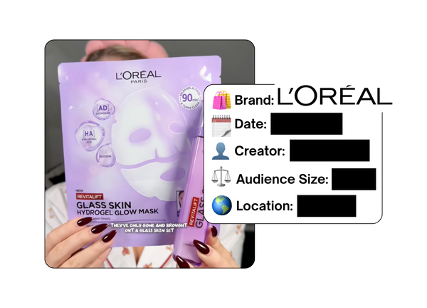 Spotted: L'Oreal in a new paid collab