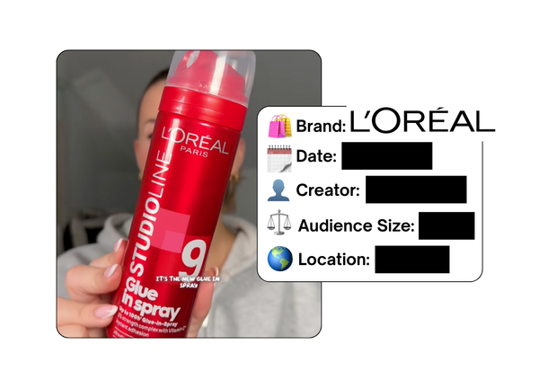 Spotted: L'Oreal in a new paid collab