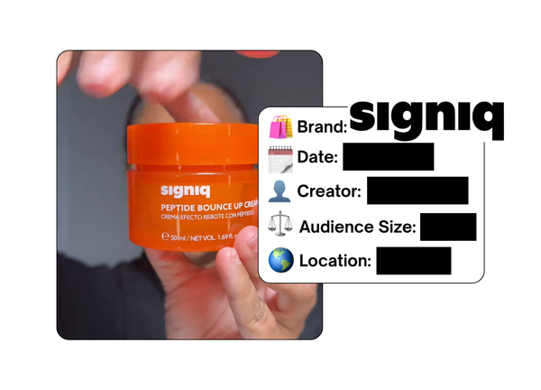 Spotted: Signiq in a new paid collab
