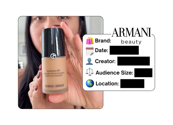 Spotted: Armani Beauty in a new paid collab