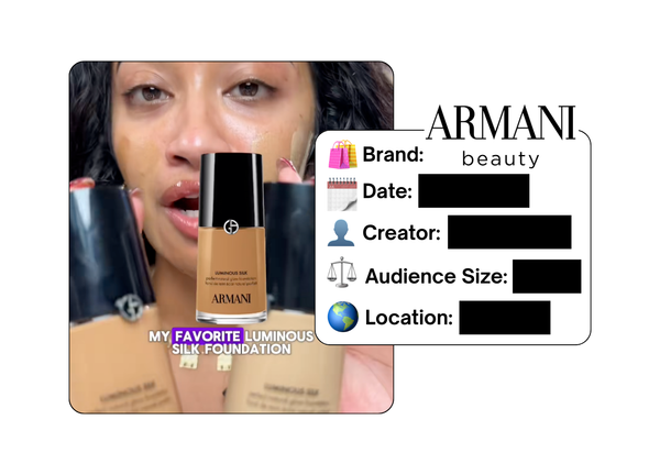 Spotted: Armani Beauty in a new paid collab