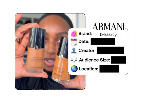 Spotted: Armani Beauty in a new paid collab